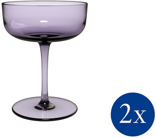 VILLEROY & BOCH Like Glass Lavender, wide champagne glasses 2 pcs - Glass - Main image
