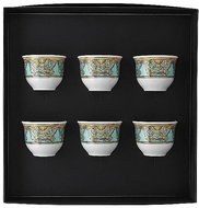 ROSENTHAL VERSACE LA SCALA DEL PALAZZO VERDE Set of low cups without handles 6 pcs - Set of Cups