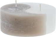 Lene Bjerre Ying Yang white - beige 5 × 13 cm - Candle