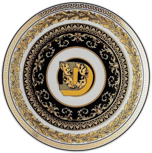 ROSENTHAL VERSACE VIRTUS ALPHABET D, 17 cm - Plate - Main image