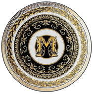 ROSENTHAL VERSACE VIRTUS ALPHABET M, 17 cm - Plate