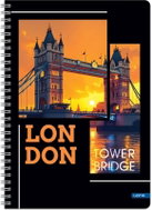 LASTVA Metropolis spirálový A4 linkovaný, 80 listů, Londýn - Notepad