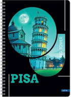 LASTVA Metropolis spirálový A5 linkovaný, 80 listů, Pisa - Notepad