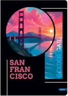 LASTVA Metropolis záznamová kniha A4 linkovaná, 96 listů, San Francisco - Notepad