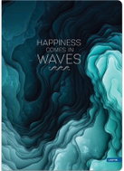 LASTVA záznamová kniha A4 linkovaná, 96 listů, Waves 2 - Notepad