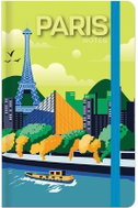 LASTVA záznamová kniha A6 linkovaná, 96 listů, Voyage Paris - Notepad