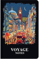 LASTVA záznamová kniha A6 linkovaná, 96 listů, Voyage London - Notepad