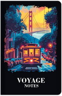 LASTVA záznamová kniha A6 linkovaná, 96 listů, Voyage San Francisco  - Notepad