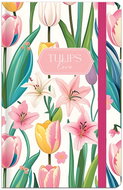 LASTVA záznamová kniha A6 linkovaná, 96 listů, Tulips 4 - Notepad