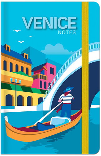 LASTVA záznamová kniha A6 linkovaná, 96 listů, Travel, Venice - Notepad - Main image