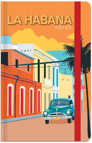 LASTVA Travel Notebook A6 Lined, 96 Sheets, La Habana - Notepad - Main image