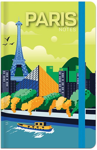 LASTVA A6 Lined Notebook, 96 Sheets, Travel, Paris - Notepad - Main image