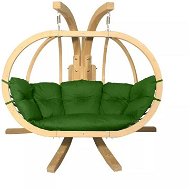 Kasper hanging armchair with stand - green - Hanging Chair