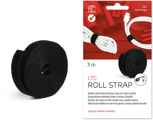 LABEL THE CABLE 1210 Roll BK, 3m - Kabel-Organizer - Hauptbild