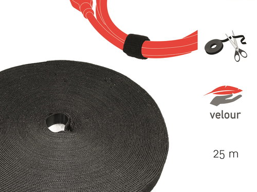 LABEL THE CABLE LTC PRO Roll 1210 Black 25m - Cable Organiser - Main image