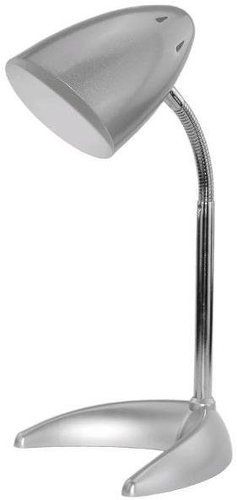 Avide Table lamp E27 silver with C-shaped base - Table Lamp - Main image