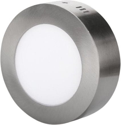 Avide LED panel 12W daylight round matt chrome - LED Panel - Main image
