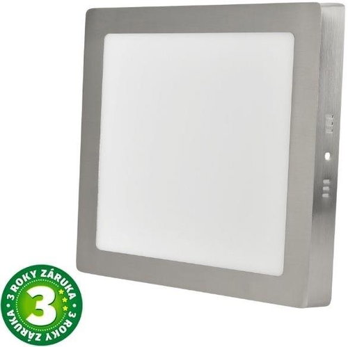 Avide LED panel 24W daylight square matt chrome - LED Panel - Main image
