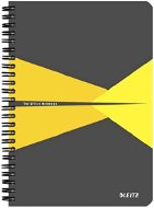 LEITZ Office A5, szürke/sárga - 90 lap - Jegyzetfüzet
