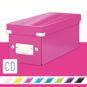 Leitz WOW Click & Store CD 14.3 x 13.6 x 35.2cm, Pink - Archive Box