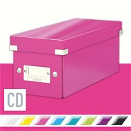 Archivační krabice LEITZ WOW Click & Store CD 14.3 x 13.6 x 35.2 cm, růžová - Archivační krabice