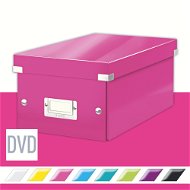 Leitz WOW Click & Store DVD, 20.6 x 14.7 x 35.2cm, Pink - Archive Box