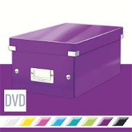 Leitz WOW Click & Store DVD 20.6 x 14.7 x 35.2cm, Purple - Archive Box