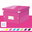 Leitz WOW Click & Store A5 22 x 16 x 28.2cm, Pink