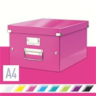 Leitz WOW Click & Store, A4 28.1 x 20 x 37cm, Pink - Archive Box