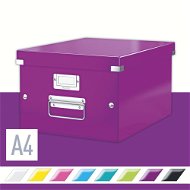 Leitz WOW Click & Store A4 28,1 x 20 x 37 cm, purpurová - Archivačná krabica