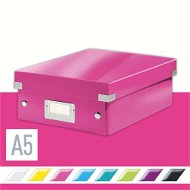 Leitz WOW Click & Store, A5 22 x 10 x 28.2cm, Pink - Archive Box