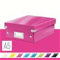 Leitz WOW Click & Store, A5 22 x 10 x 28.2cm, Pink - Archive Box