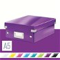 Archivační krabice LEITZ WOW Click & Store A5 22 x 10 x 28.2 cm, purpurová - Archivační krabice