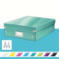 Leitz WOW Click & Store A4 28.1 x 10 x 37 cm - eisblau - Archivbox