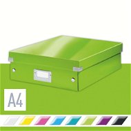 Leitz WOW Click & Store A4 28.1 x 10 x 37cm, Green - Archive Box
