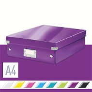 Leitz WOW Click & Store A4 28.1 x 10 x 37cm, Purple - Archive Box