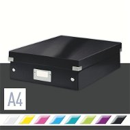 Archivačná krabica Leitz WOW Click & Store A4 28,1 x 10 x 37 cm, čierna - Archivační krabice