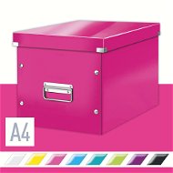 Leitz WOW Click & Store, A4 32 x 31 x 36cm, Pink - Archive Box