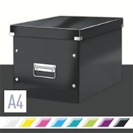 Leitz WOW Click & Store, A4 32 x 31 x 36cm, Black - Archive Box