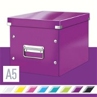 Leitz WOW Click & Store A5 26 x 24 x 26cm, Purple - Archive Box