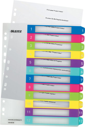 Leitz WOW A4 Maxi 1-12 - Regiszter - Fő fotó