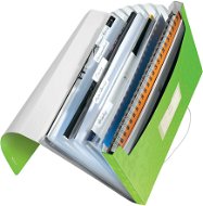 Desky na dokumenty LEITZ WOW A4 s přihrádkami zelená - Desky na dokumenty
