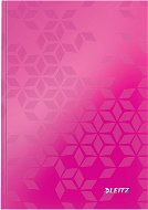 Jegyzetfüzet Leitz WOW A5, vonalas - rózsaszín - Poznámkový blok