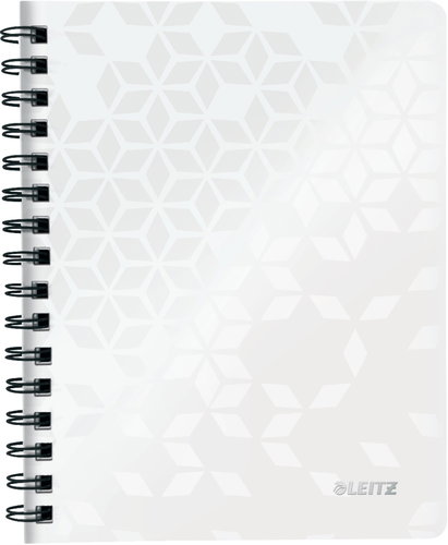 LEITZ WOW A5 with ring spine, lined, white - Notepad - Main image