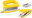 Leitz WOW Stapler + Punch, Metallic Yellow