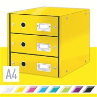Leitz Click & Store WOW, 3-piece, Yellow - Drawer Box