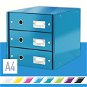 Leitz Click & Store WOW, 3-részes, kék - Fiókos doboz