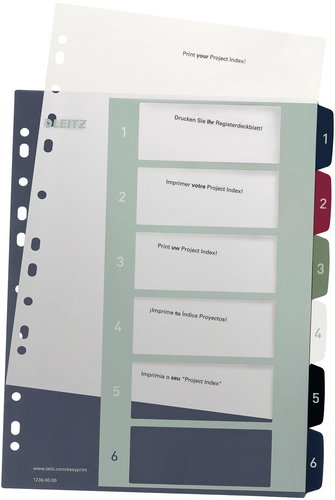 Leitz Style A4+ MAXI 1-6 - Divider - Main image