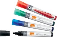 NOBO Liquid Ink Whiteboard Pens Chisel Tip, Farbmix - 10er-Set - Marker
