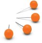 Rajzszög NOBO Notice Board Push Pins Orange, narancsszín - 100 db-os kiszerelés - Připínáčky